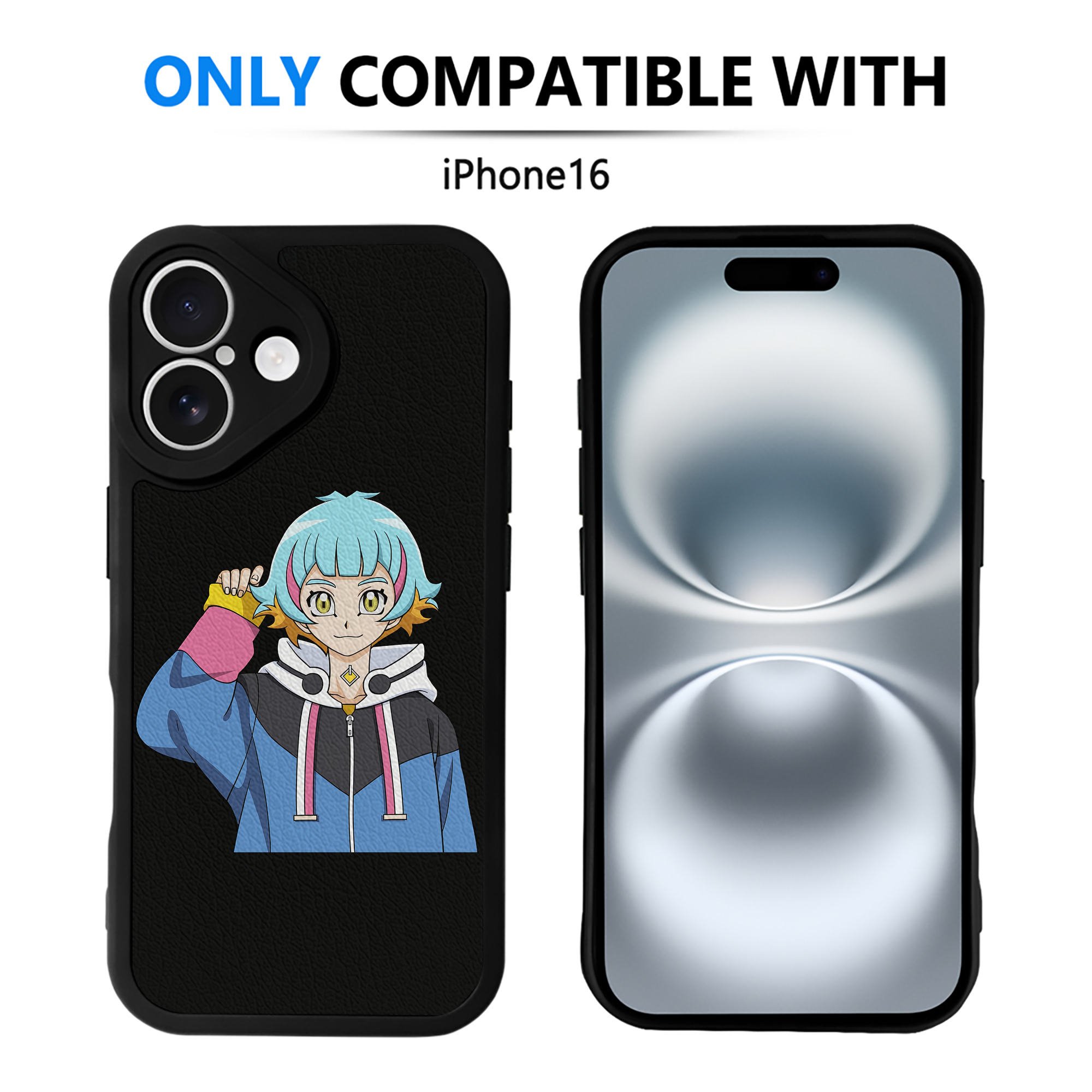 遊☆戯☆王 Yu-Gi-Oh! 【iPhone 16シリーズ対応】シリコンスマホケース（レザー調） 材質：シリコン